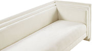 Everett 88.5" Chenille Fabric Upholstered Sofa in Cream - 44068Cream-S