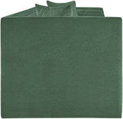 Everett 88.5" Chenille Fabric Upholstered Sofa in Green - 44068Green-S