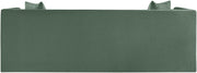 Everett 88.5" Chenille Fabric Upholstered Sofa in Green - 44068Green-S