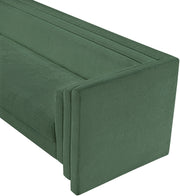 Everett 88.5" Chenille Fabric Upholstered Sofa in Green - 44068Green-S