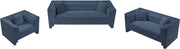 Everett 88.5" Chenille Fabric Upholstered Sofa in Light Blue - 44068LtBlu-S