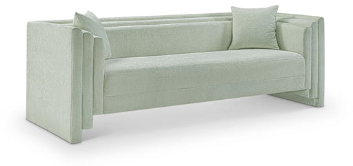 Everett 88.5" Chenille Fabric Upholstered Sofa in Mint - 44068Mint-S