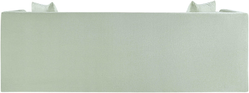 Everett 88.5" Chenille Fabric Upholstered Sofa in Mint - 44068Mint-S