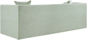 Everett 88.5" Chenille Fabric Upholstered Sofa in Mint - 44068Mint-S