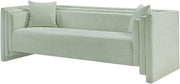Everett 88.5" Chenille Fabric Upholstered Sofa in Mint - 44068Mint-S