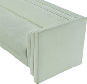 Everett 88.5" Chenille Fabric Upholstered Sofa in Mint - 44068Mint-S