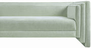 Everett 88.5" Chenille Fabric Upholstered Sofa in Mint - 44068Mint-S