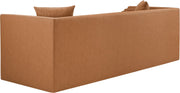 Everett 88.5" Vegan Leather Upholstered Sofa in Cognac - 44067Cognac-S