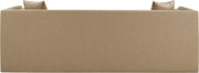 Everett 88.5" Vegan Leather Upholstered Sofa in Natural - 44067Tan-S