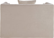 Everett Chenille Fabric Upholstered Chair in Beige - 44068Beige-C