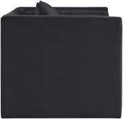 Everett Chenille Fabric Upholstered Chair in Black - 44068Black-C