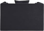 Everett Chenille Fabric Upholstered Chair in Black - 44068Black-C
