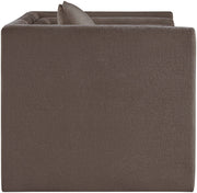 Everett Chenille Fabric Upholstered Chair in Brown - 44068Brown-C
