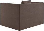 Everett Chenille Fabric Upholstered Chair in Brown - 44068Brown-C