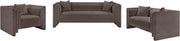 Everett Chenille Fabric Upholstered Chair in Brown - 44068Brown-C