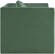 Everett Chenille Fabric Upholstered Chair in Green - 44068Green-C