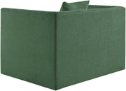 Everett Chenille Fabric Upholstered Chair in Green - 44068Green-C