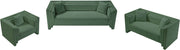 Everett Chenille Fabric Upholstered Chair in Green - 44068Green-C