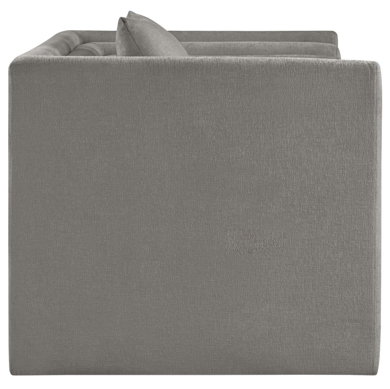 Everett Chenille Fabric Upholstered Chair in Grey - 44068Grey-C