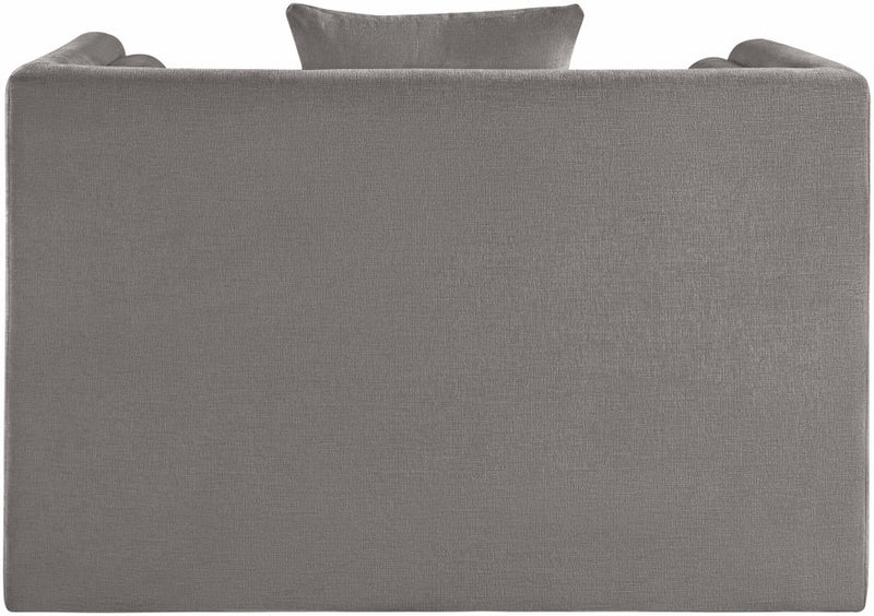 Everett Chenille Fabric Upholstered Chair in Grey - 44068Grey-C