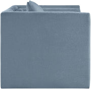 Everett Chenille Fabric Upholstered Chair in Light Blue - 44068LtBlu-C