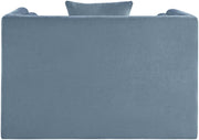 Everett Chenille Fabric Upholstered Chair in Light Blue - 44068LtBlu-C