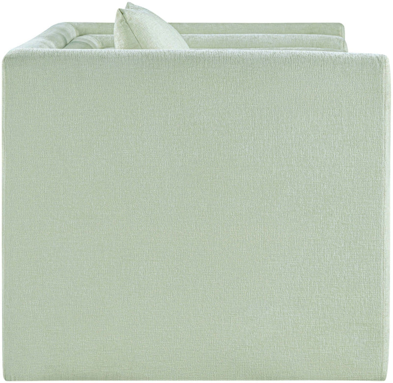 Everett Chenille Fabric Upholstered Chair in Mint - 44068Mint-C