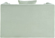 Everett Chenille Fabric Upholstered Chair in Mint - 44068Mint-C