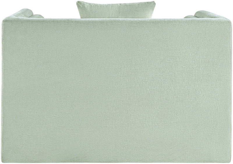 Everett Chenille Fabric Upholstered Chair in Mint - 44068Mint-C