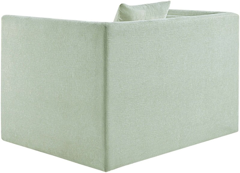 Everett Chenille Fabric Upholstered Chair in Mint - 44068Mint-C