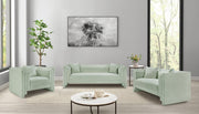 Everett Chenille Fabric Upholstered Chair in Mint - 44068Mint-C