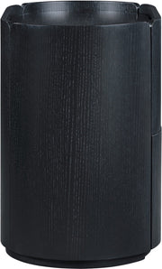 Everett Oak Veneer Night Stand in Black - 703Black-NS