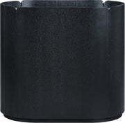 Everett Oak Veneer Night Stand in Black - 703Black-NS