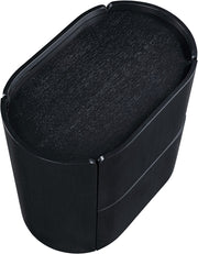 Everett Oak Veneer Night Stand in Black - 703Black-NS