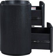 Everett Oak Veneer Night Stand in Black - 703Black-NS