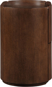 Everett Oak Veneer Night Stand in Brown - 703Brown-NS
