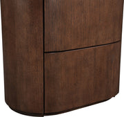 Everett Oak Veneer Night Stand in Brown - 703Brown-NS
