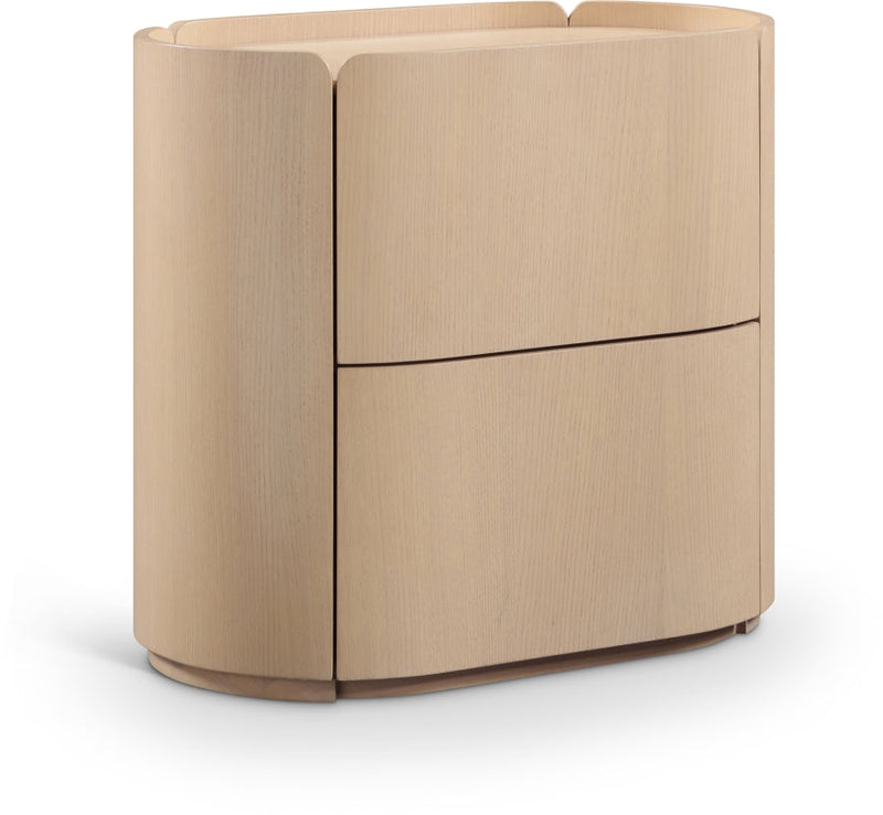 Everett Oak Veneer Night Stand in Natural - 703Natural-NS