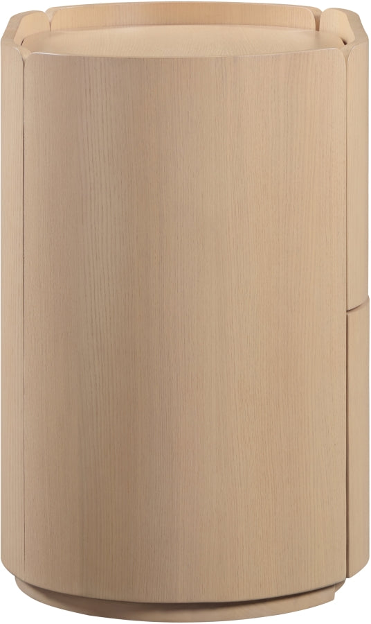 Everett Oak Veneer Night Stand in Natural - 703Natural-NS
