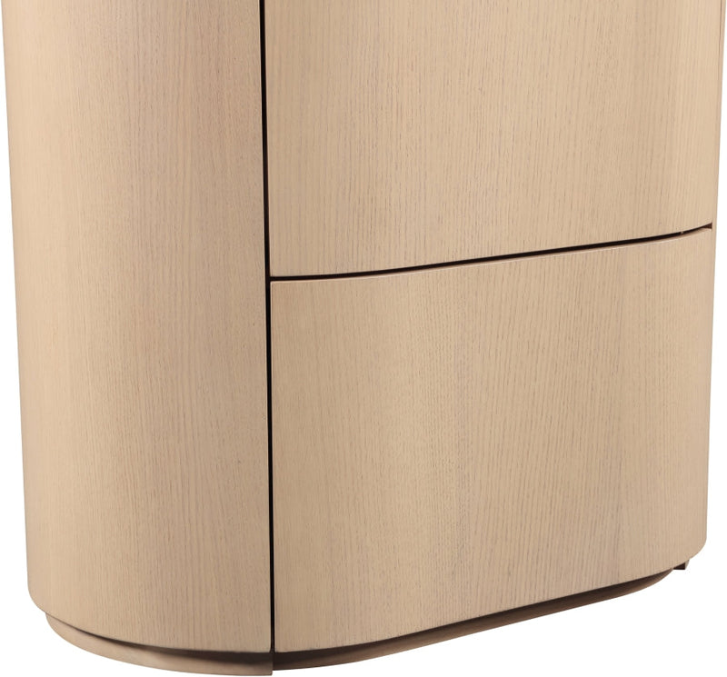Everett Oak Veneer Night Stand in Natural - 703Natural-NS