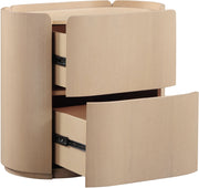 Everett Oak Veneer Night Stand in Natural - 703Natural-NS
