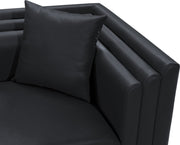 Everett Vegan Leather Upholstered Chair in Black - 44067Black-C