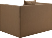 Everett Vegan Leather Upholstered Chair in Brown - 44067Brown-C