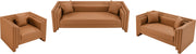 Everett Vegan Leather Upholstered Chair in Cognac - 44067Cognac-C