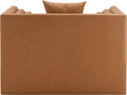 Everett Vegan Leather Upholstered Chair in Cognac - 44067Cognac-C