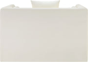 Everett Vegan Leather Upholstered Chair in Cream - 44067Cream-C