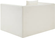 Everett Vegan Leather Upholstered Chair in Cream - 44067Cream-C