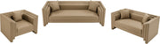 Everett Vegan Leather Upholstered Chair in Natural - 44067Tan-C