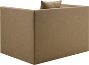 Everett Vegan Leather Upholstered Chair in Natural - 44067Tan-C