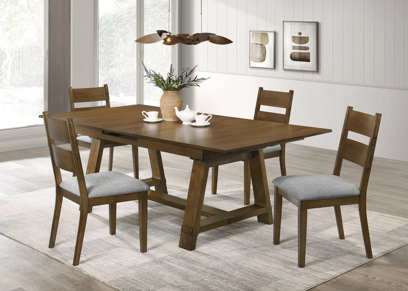 Everly Brown Dining Set - Gate FurnitureDining Room Set